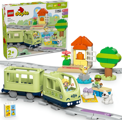 Lodër tren LEGO DUPLO Interactive Adventure Train, set edukativ për kalamajt e vegjël, shumëngjyrësh
