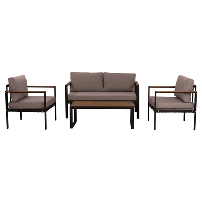 Set alumini LIFE 4-pjesësh për ambient të jashtëm (HM5089.12), gri