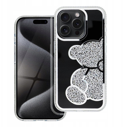 Заштитна маска за телефон Teddy Bear за Samsung S24 FE, силикон, сребрена