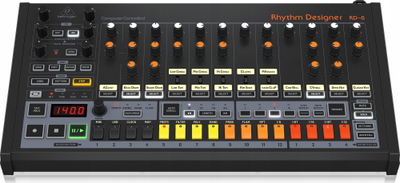 Makineri ritmesh Behringer RD-8 Mk2, analoge, MIDI USB, e zezë
