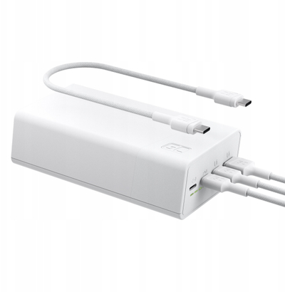 Powerbank GreenCell PowerPlay 30, 30000mAh, ekran LED, i bardhë