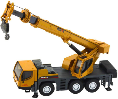 Lodër vinç ndërtimi Huina Crane 1:50, pjesë metalike, për koleksionistë, shumëngjyrëshe