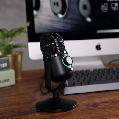 Mikrofon Thronmax MDrill Dome M3, USB, për tavolinë, i zi