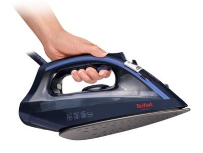 Hekur me avull Tefal Virtuo FV1713, 2000W, taban jo ngjitës, blu