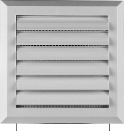 Grilë ventilimi AWENTA Plus, me jaluzina me snur, 100 125, e bardhë