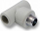 Pjesë lidhëse T Detal-met TGZ32X1, PP, 32mm x 1", gri