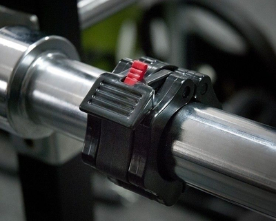 Kapsë për shtangë olimpike Fast Lock, PVC, mbyllje e shpejtë, e zezë