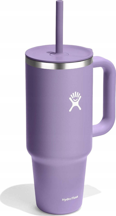 Gotë termike Hydro Flask All Around Travel Tumbler, 40oz, çelik inox, ngjyrë vjollcë