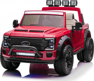 Makinë elektrike për kalamaj Ford Super Duty, 12V, me telekomandë, e kuqe