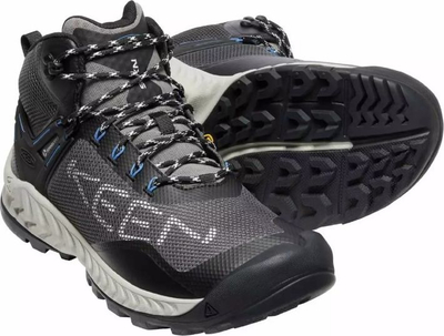 Këpucë trekking burra Keen NXIS EVO Mid WP, membranë Keen.Dry, Magnet Bright Cobalt