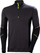 Bluzë termike Helly Hansen Lifa Merino me zinxhir gjysmë, lesh Merino, e zezë