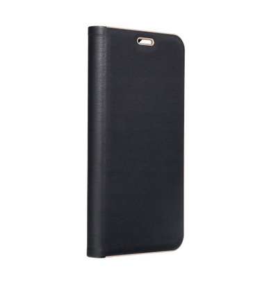Kapak libri Luna Book Gold për Samsung S25 Plus, me kapak, i zi