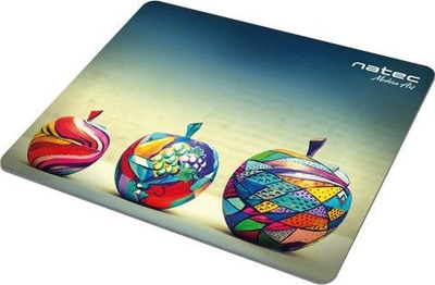 Mouse pad Natec Apples, 220x180mm, tekstil, shumëngjyrësh