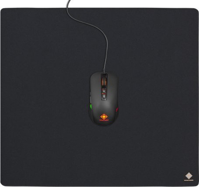 Mousepad gaming DELTACO GAM-063, 45x40 cm, pëlhurë, i zi