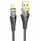 Kabllo karikimi Hoco U121 Gold Standard Crystal, USB A në Lightning, 1.2m, e artë