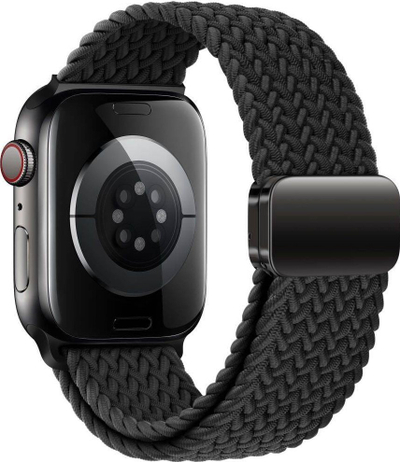 Ремче Tech-Protect Nylonmag за Apple Watch 44mm, најлон, црно