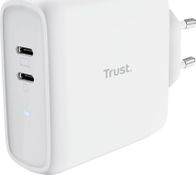 Karikues muri Trust Maxo 65W, 2 porta USB-C, karikim i shpejtë, i bardhë