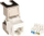 Prizë rrjeti Lanview PRO Cat6a, RJ45, modulare, metalike e bardhë