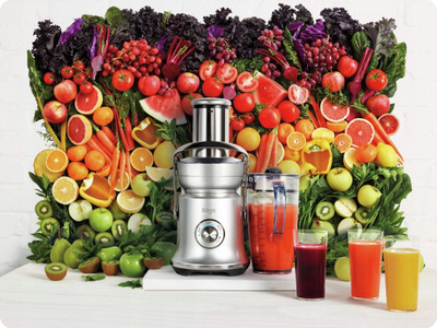 Shtrydhëse frutash Sage Nutri Juicer Cold XL SJE830, teknologji cold, inoks, ngjyrë argjendi