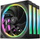 Вентилатори за компјутер Deepcool FL14 3IN1, 140mm, сет 3 парчиња, црни