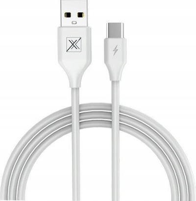 Karikues prizë Maxximus Urban, 2.1A, 2x USB me kabllo Type C, i bardhë