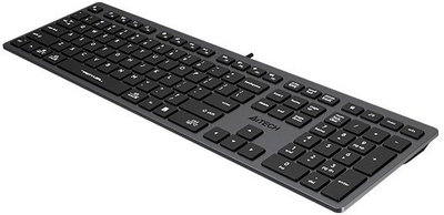 Tastierë A4Tech FX50, me kabllo USB, profil i ulët, e bardhë