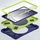 Këllëf tableti Tech-Protect X-Armor për Galaxy Tab A9+ 11", me xham të integrun, me dorezë-stand, blu me jeshile