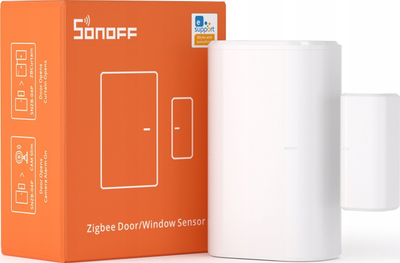 Сензор за врата и прозорец Sonoff SNZB-04P, Zigbee, компатибилен со Alexa и Google Home, бел