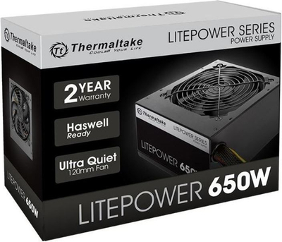 Напојување Thermaltake Litepower II Black PS-LTP-0650NPCNEU-2 ATX, 650W