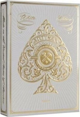 Karta loje Bicycle Artisan White, letër premium, e bardhë