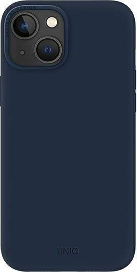 Mbështjellës telefoni Uniq Lino për iPhone 14 Plus, silikon premium, blu deti