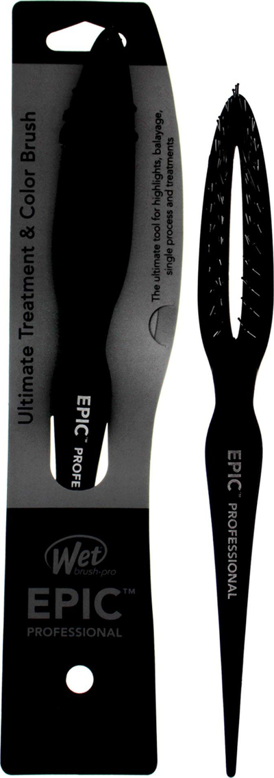 Furçë flokësh Wet Brush Epic Ultimate Treatment and Color, për flokë të lyer, trup ergonomik, e zezë
