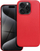 Mbrojtëse telefoni OEM Leather Mag Cover për iPhone 15 Pro, lëkurë, MagSafe, e kuqe