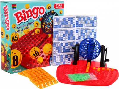 Loja Bingo Bingo Toys 007-85, me tambur numrash, për fëmijë 4+, shumëngjyrëshe