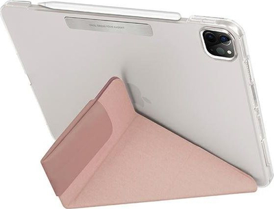 Kapak tablet Uniq Camden për iPad Pro 11" 2021, antimikrobial, me mbajtëse, rozë