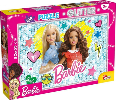 Puzzle Lisciani Barbie Glitter Best friends forever, 108 elemente