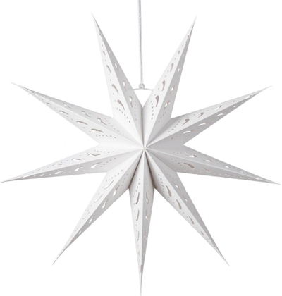Stoli Krishtlindjesh Saska Garden Christmas Star, për pemë e dritare, shumëngjyrëshe