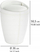 Tabure banjoje Wenko Candy, me magazinim, lëkurë e bardhë