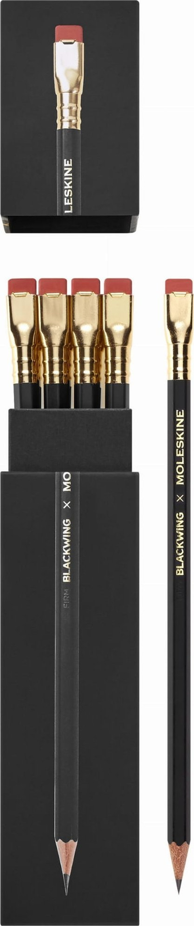 Set lapsa Moleskine Blackwing X M, Hard, 12 copë