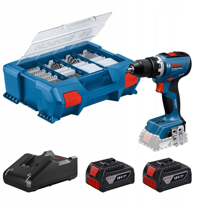 Stërvitëse me bateri Bosch Professional GSR 18V-65, 18V, 4.0Ah, blu