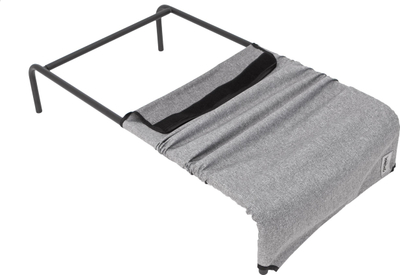 Shtrat metalik për qen Hobbydog Iron Bed XXL, material Oxford, gri