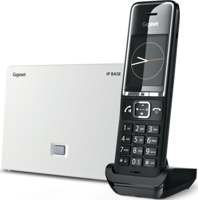Telefoni pa tel Gigaset Comfort 550a IP Base, VoIP, me sekretari telefonike, krom i zi