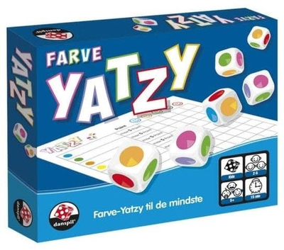 Lojë zarash DANSPIL Color Yatzy, familjare, me ngjyra