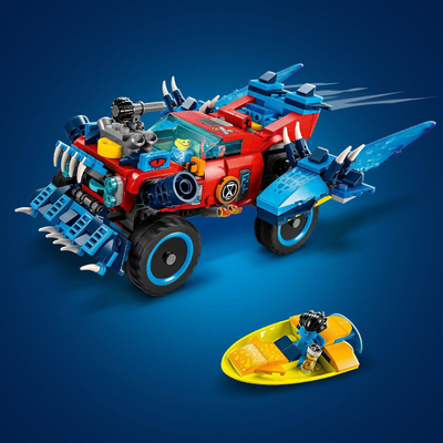 Lodër me kuba LEGO Dreamzzz Crocodile Car 71458, set ndërtimi për goca e çuna 8+