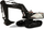 Lodër eskavator me zinxhir ACV730, RC 1:14, 2.4GHz RTR, i bardhë