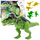 Set lodrash dinosauri me figura, me tinguj, lëvizës, jeshil