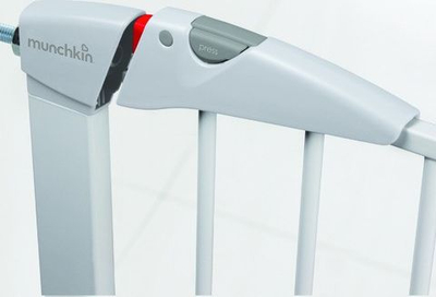 Порта за безбедност за деца Munchkin Maxi-Secure, монтирање со притисок, 76-82 cm, бела