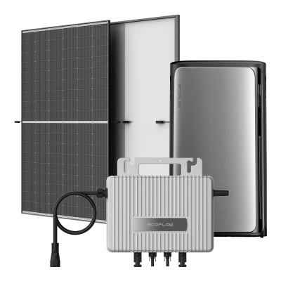 Kit fotovoltaik ballkoni EcoFlow STREAM AC Pro, 1020W, bateri 1.92kWh, gri