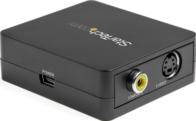 Konvertues VGA në RCA S-Video StarTech VGA2VID2, me USB, 1080p, i zi
