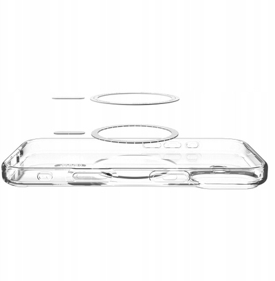 Mbulesë telefoni Spigen Ultra Hybrid MagSafe për iPhone 17, transparente, e bardhë